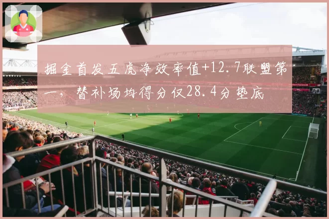 掘金首发五虎净效率值+12.7联盟第一，替补场均得分仅28.4分垫底